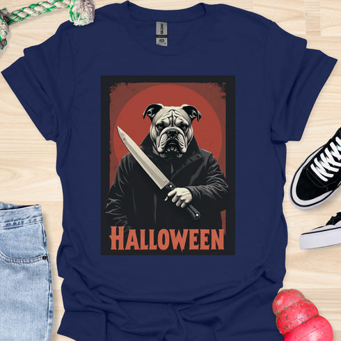 Halloween - V1 - Retro Bulldog T-Shirt